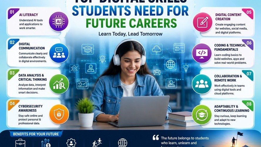 Top Digital Skills Students Need for Future Careers