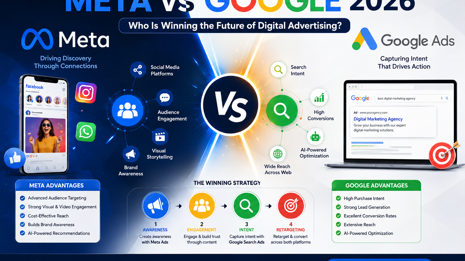 Meta vs Google 2026: Who Is Winning the Future of Digital Advertising? 